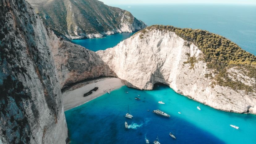 Plaja epavelor, plaje Zakynthos, Grecia